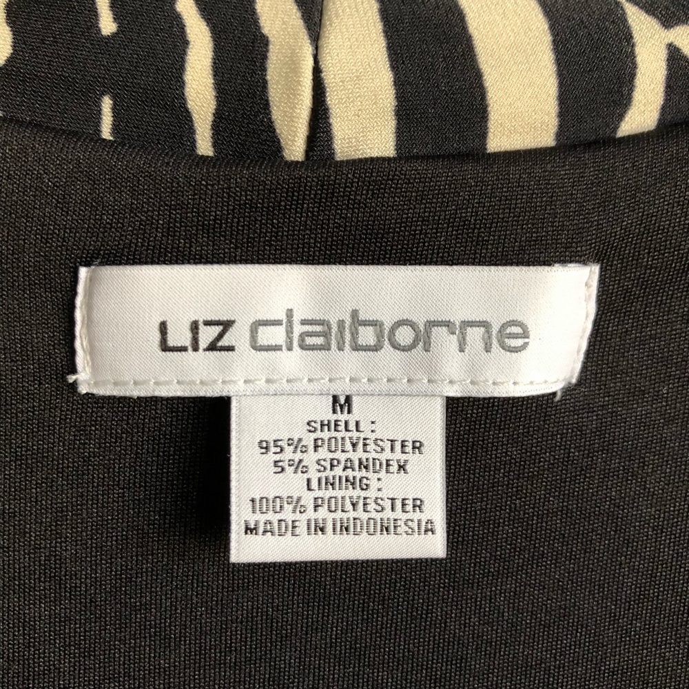 Liz Claiborne Black and white Zebra print dress - Picture 5 of 6